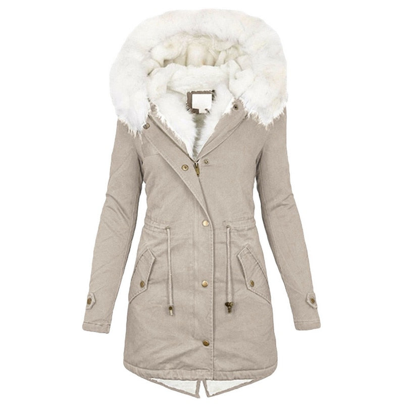 Women Winter Hooded Coat