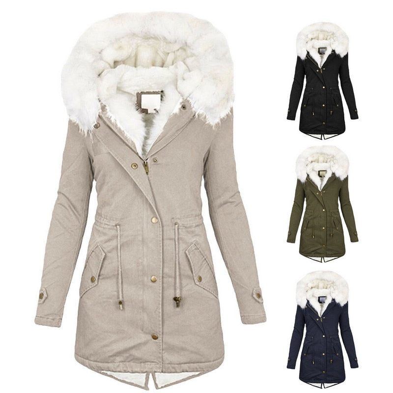 Women Winter Hooded Coat